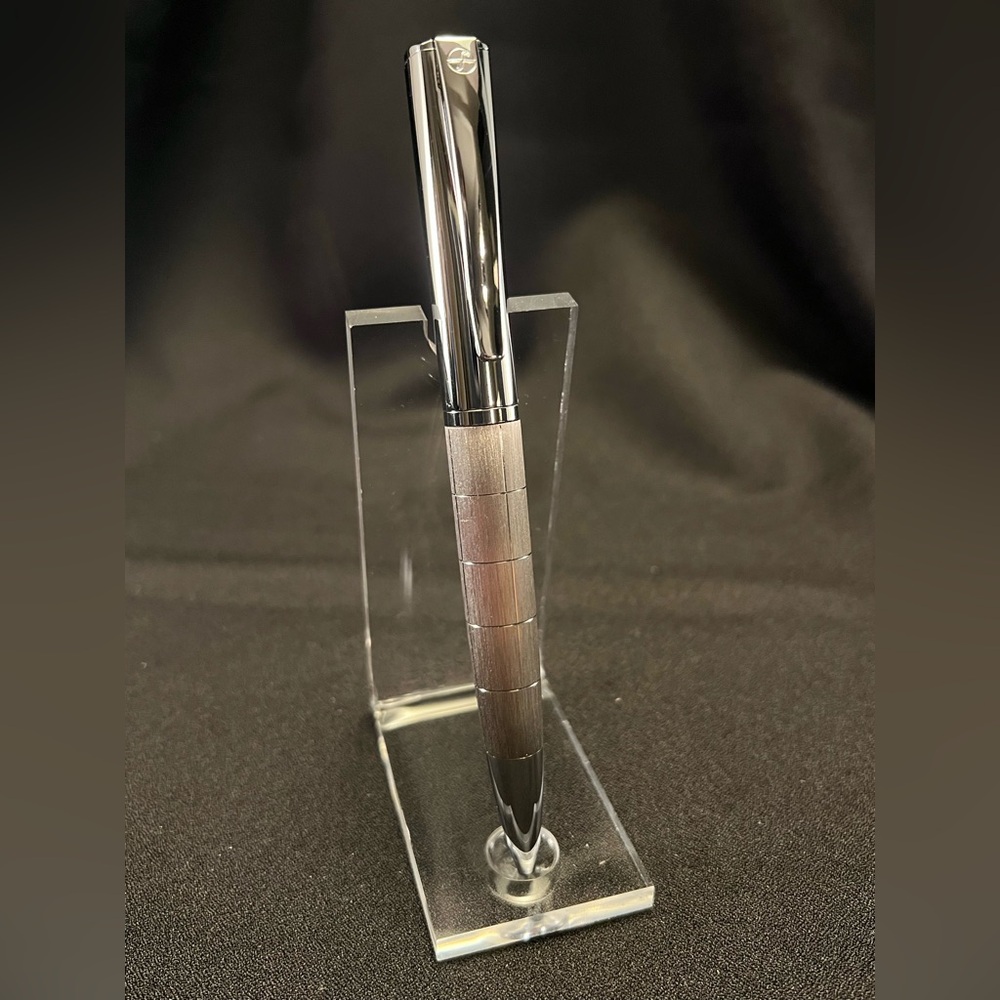 Foray Brushed Metal Twist Action Pen | Modern Industrial Design
